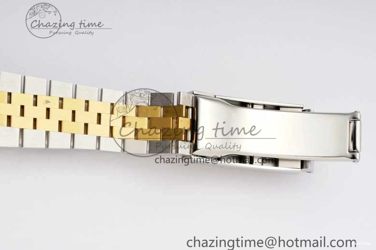 MiroTime 0215 UrbanChic DateJust 36mm SS YG DIWF 1:1 Best Edition 904L Steel Gray Dial Green Markers on Jubilee Bracelet SA 2309